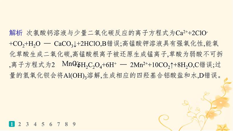 适用于新高考新教材2024版高考化学二轮复习热点提速练3离子方程式的正误判断课件第3页