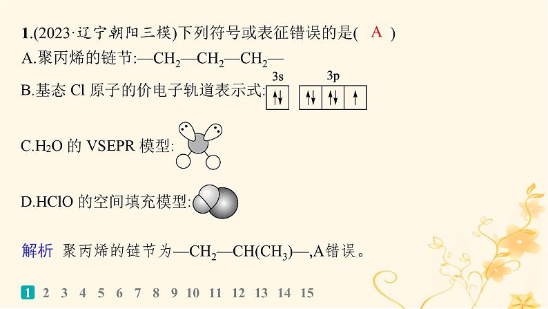 适用于新高考新教材2024版高考化学二轮复习选择题专项练4课件第2页