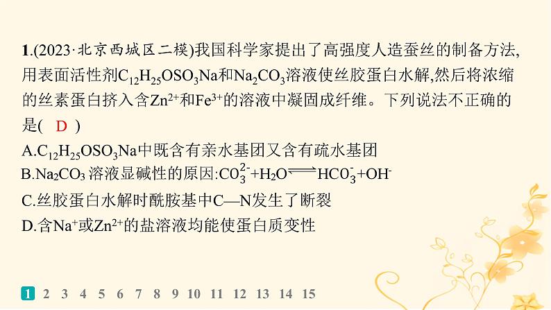 适用于新高考新教材2024版高考化学二轮复习选择题专项练5课件第2页