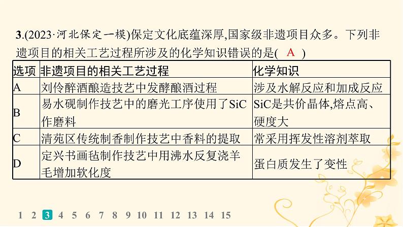 适用于新高考新教材2024版高考化学二轮复习选择题专项练6课件第5页