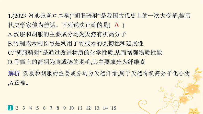 适用于新高考新教材2024版高考化学二轮复习选择题专项练10课件02