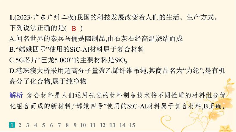 适用于新高考新教材2024版高考化学二轮复习选择题专项练11课件02