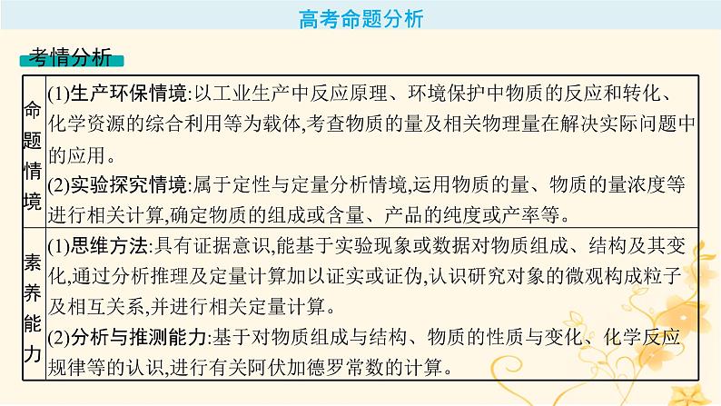 适用于新高考新教材2024版高考化学二轮复习专题2化学计量及其应用课件02