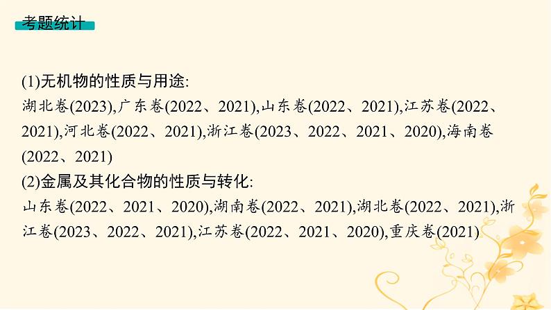 适用于新高考新教材2024版高考化学二轮复习专题4元素及其化合物课件第4页