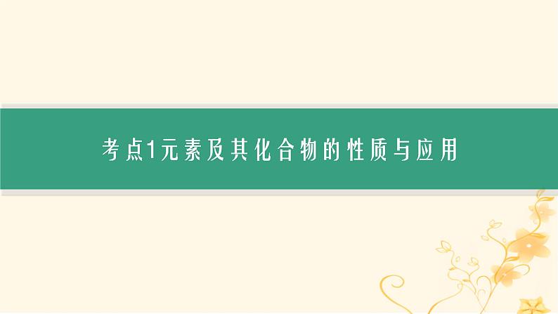 适用于新高考新教材2024版高考化学二轮复习专题4元素及其化合物课件第6页