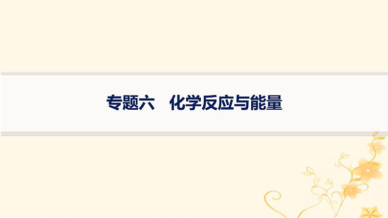 适用于新高考新教材2024版高考化学二轮复习专题6化学反应与能量课件第1页