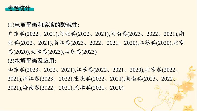 适用于新高考新教材2024版高考化学二轮复习专题8水溶液中的离子反应与平衡课件第4页