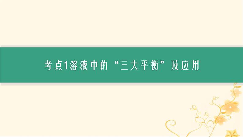 适用于新高考新教材2024版高考化学二轮复习专题8水溶液中的离子反应与平衡课件第6页