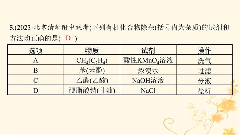 适用于新高考新教材2024版高考化学二轮复习专题突破练10化学实验基础与综合探究课件第8页