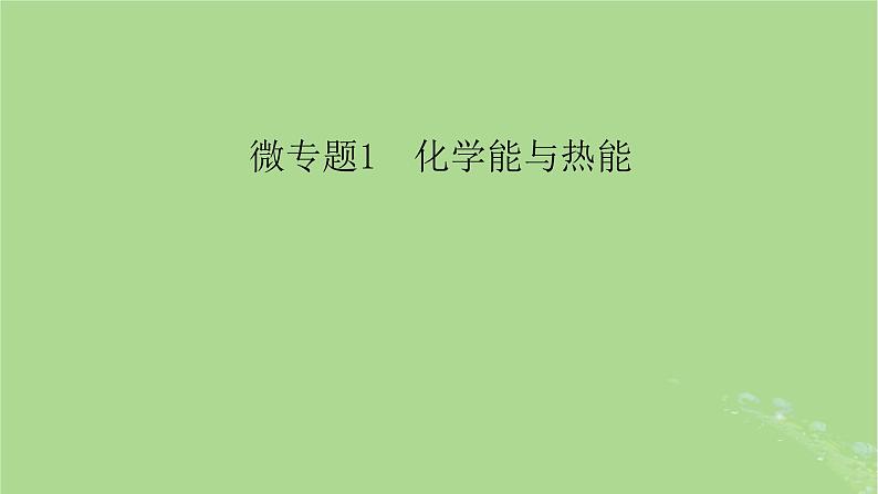 新教材适用2024版高考化学二轮总复习第1部分新高考选择题突破专题6化学反应与能量微专题1化学能与热能课件第6页