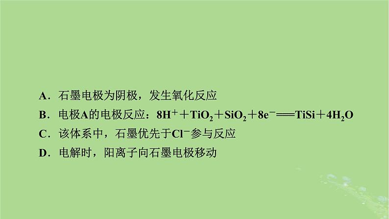 新教材适用2024版高考化学二轮总复习第1部分新高考选择题突破专题6化学反应与能量微专题3电解池金属的腐蚀与防护课件第7页