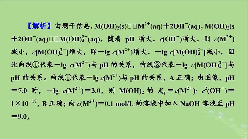 新教材适用2024版高考化学二轮总复习第1部分新高考选择题突破专题8电解质溶液微专题3溶液中的粒子平衡图像分析课件第8页