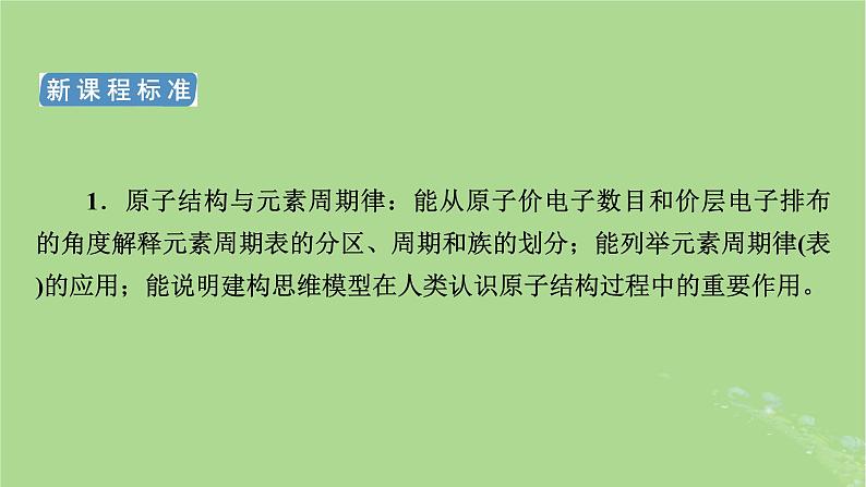 新教材适用2024版高考化学二轮总复习第1部分新高考选择题突破专题9物质结构与元素周期律微专题1原子结构与核外电子排布课件03