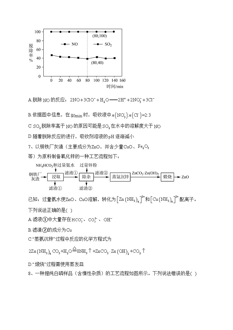 山东省枣庄市滕州市2024届高三上学期定时训练（期中）化学试卷(含答案)03