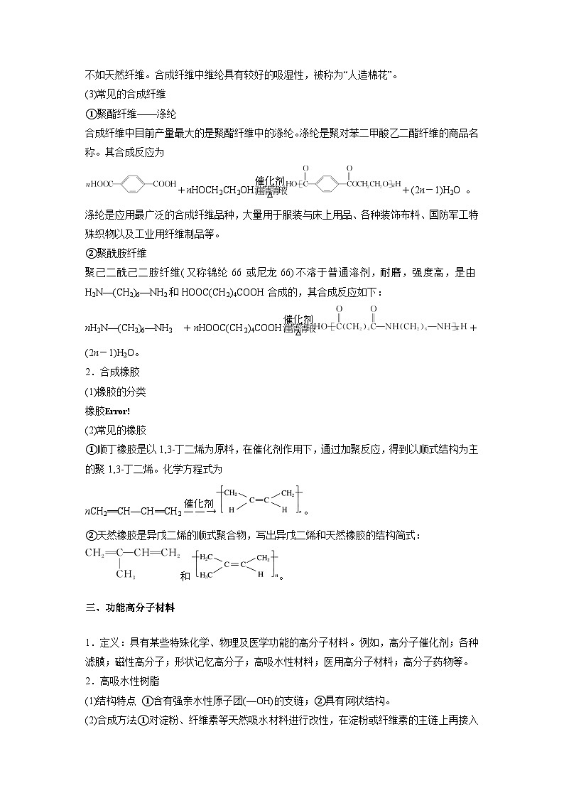 考点18  高分子材料  -2023-2024学年高二化学精品讲练测（人教版选择性必修3）02