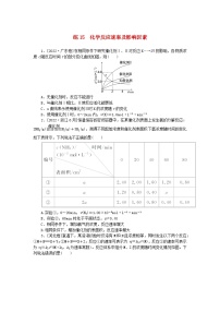 统考版2024届高考化学二轮专项分层特训卷练15化学反应速率及影响因素（附解析）