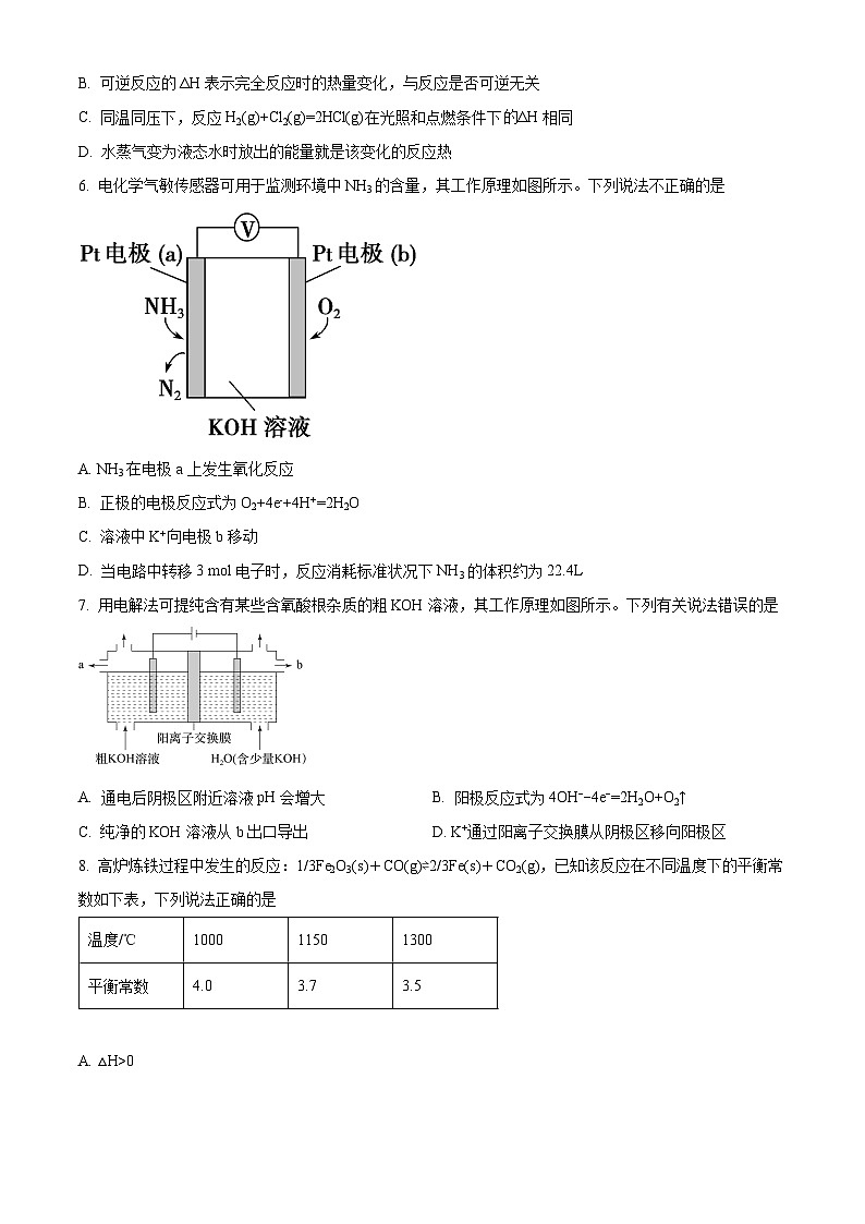 辽宁省东北育才学校高中部2022-2023学年高二上学期期末考试化学试题（含答案解析）02