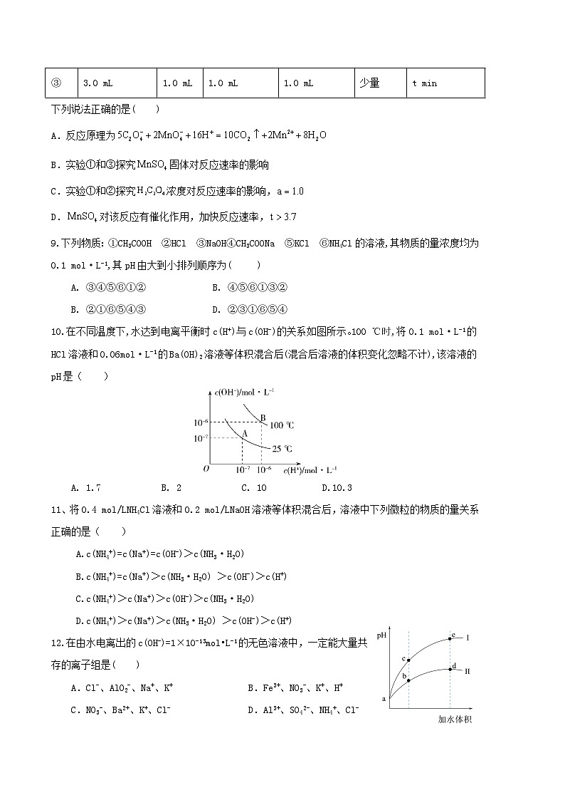 四川省南充市阆中东风中学2023-2024学年高二上学期第二次段考化学试题（Word版附答案）第3页