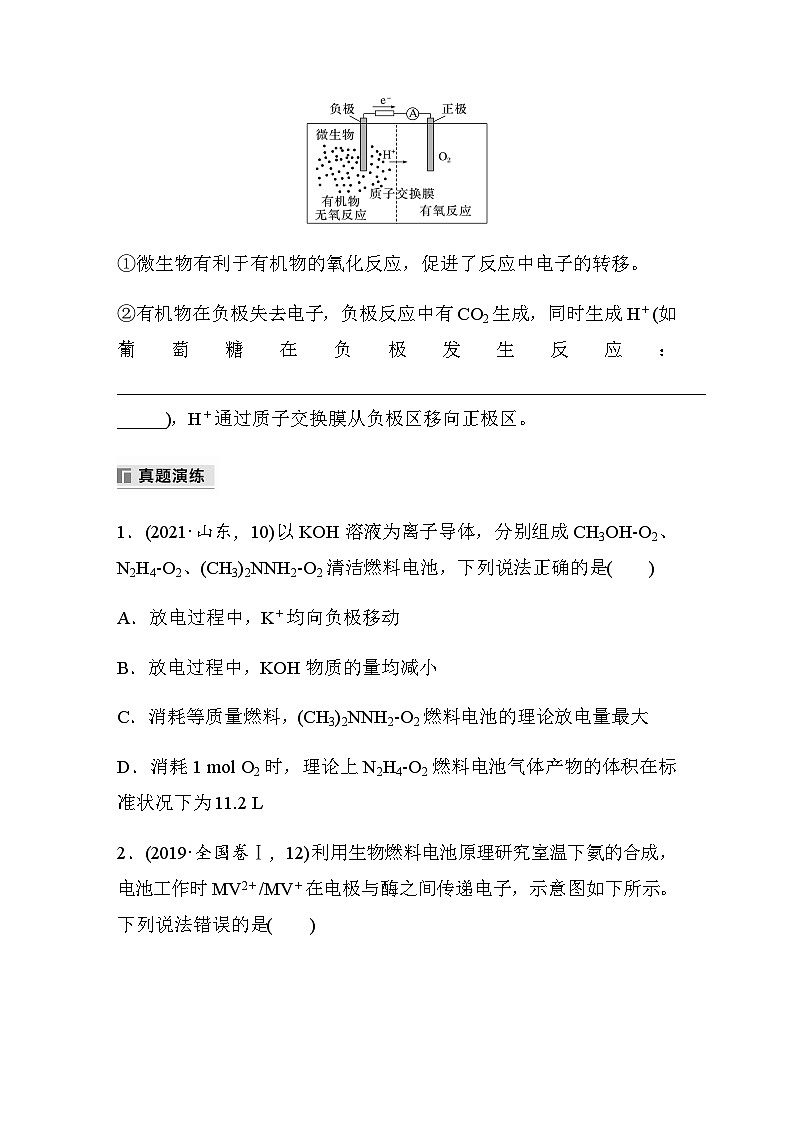 专题四 电化学 选择题专攻 1.新型燃料电池（含解析）-2024年江苏高考化学大二轮复习讲义第3页