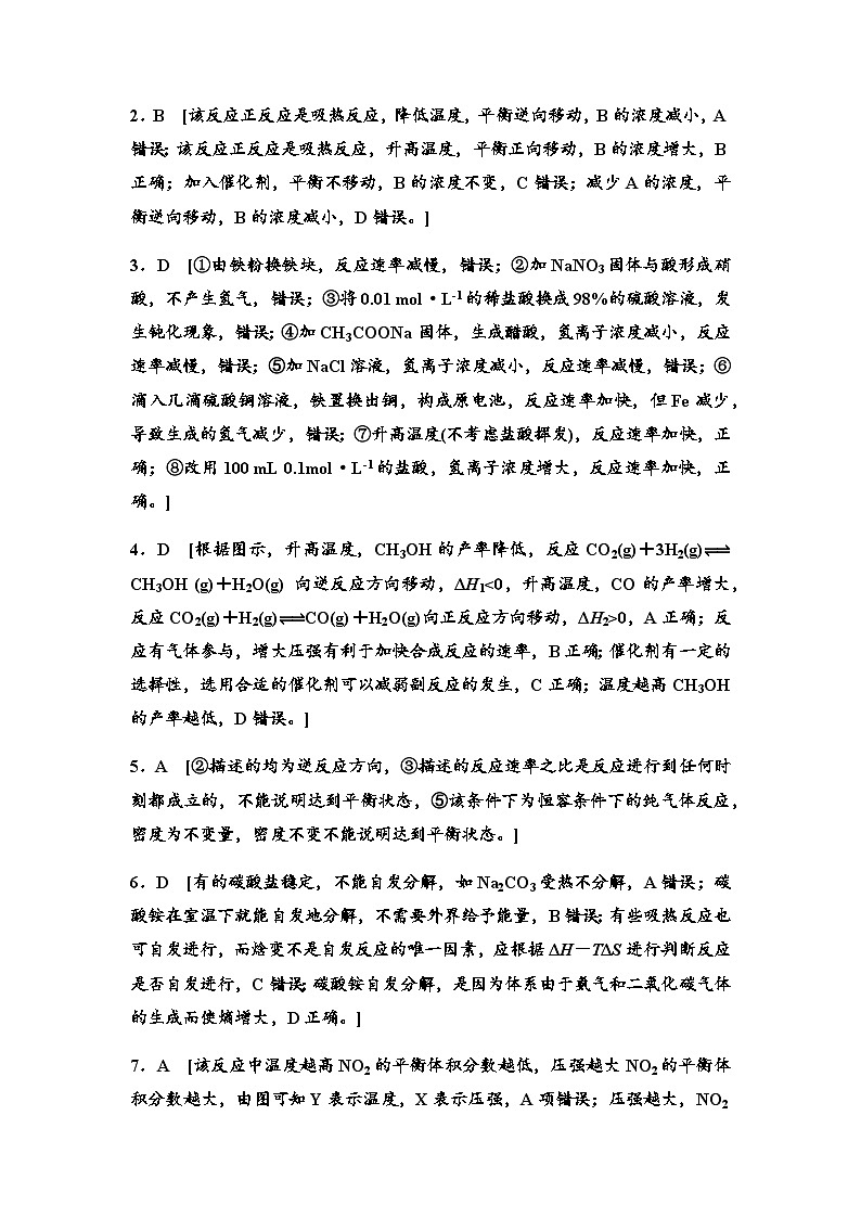 鲁科版高中化学选择性必修1章末综合测评2答案第2页