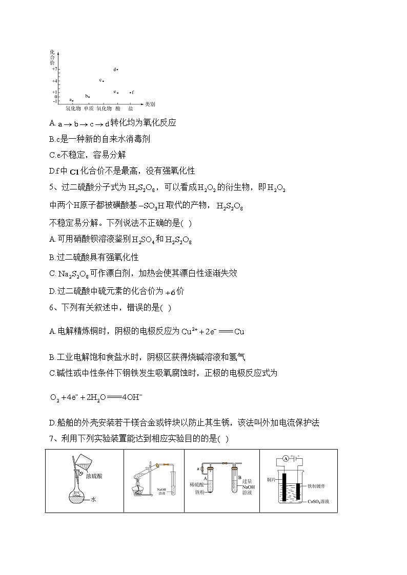 宜丰中学2023-2024学年高二上学期12月月考（创新部）化学试卷(含答案)第2页