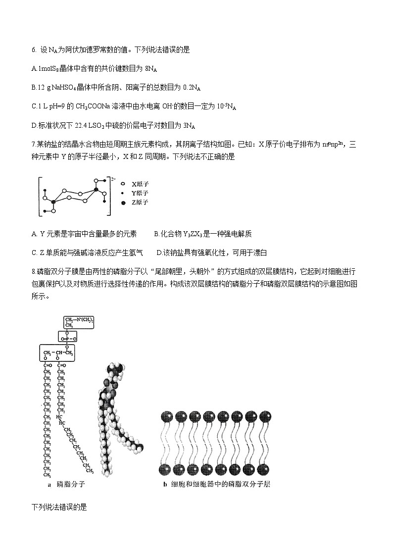 湖北省宜荆荆随恩2023-2024学年高三上学期12月联考化学试卷（含答案）03