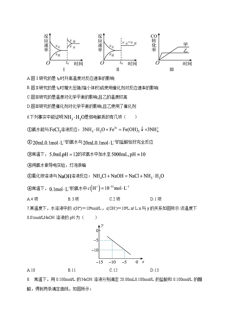 安徽省安庆市2023-2024学年高二上学期10月月考化学模拟试题（含答案）第2页