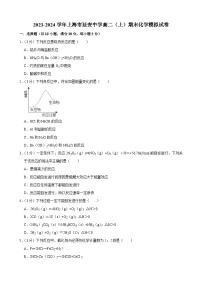 2023-2024学年上海市延安中学高二（上）期末化学模拟试卷