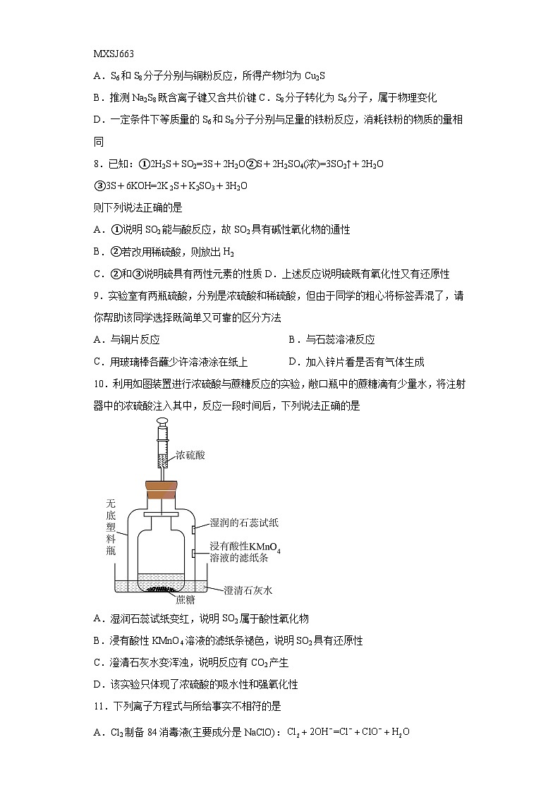 广西壮族自治区钦州市第四中学2023-2024学年高三上学期11月份考试化学试卷第2页