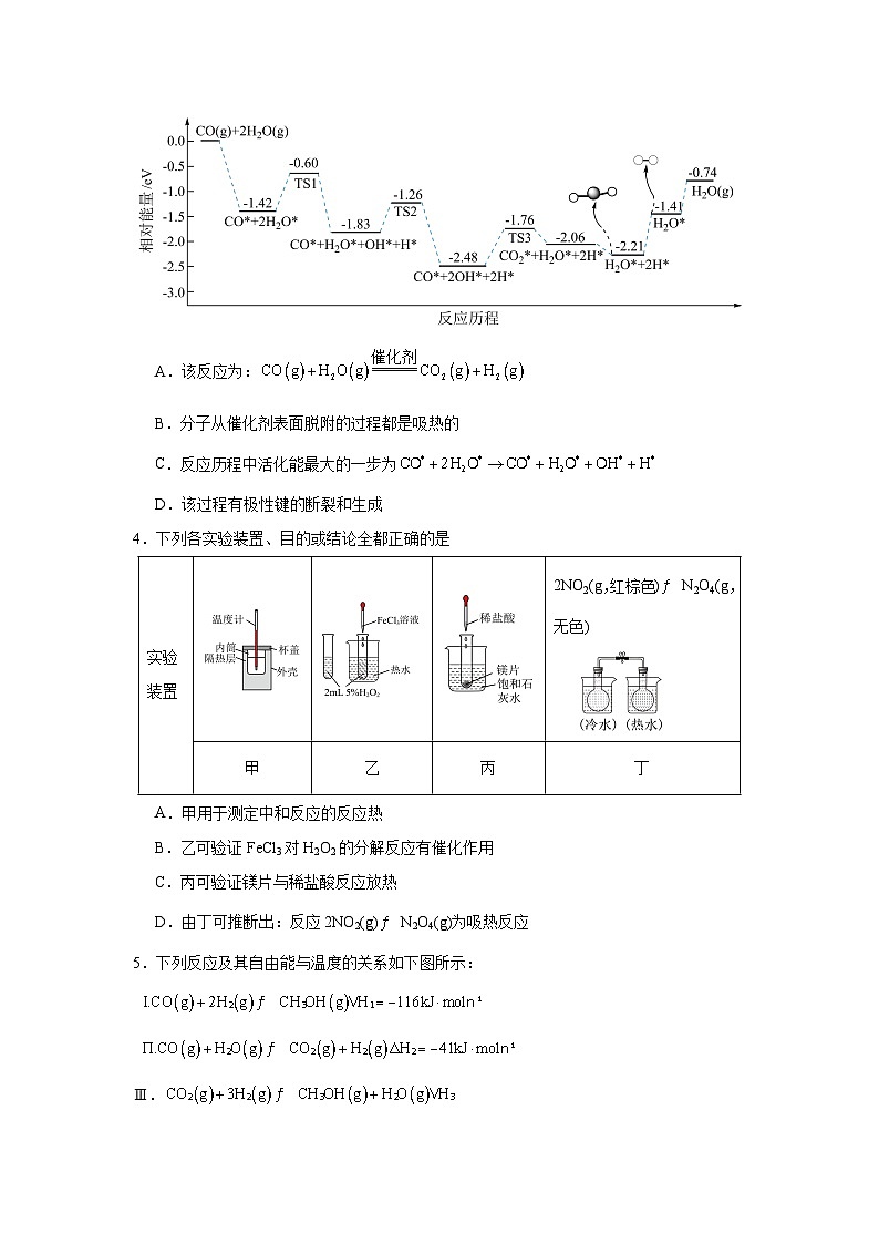 江西省上饶市婺源县天佑中学2023-2024学年高二上学期12月考试化学试题第2页