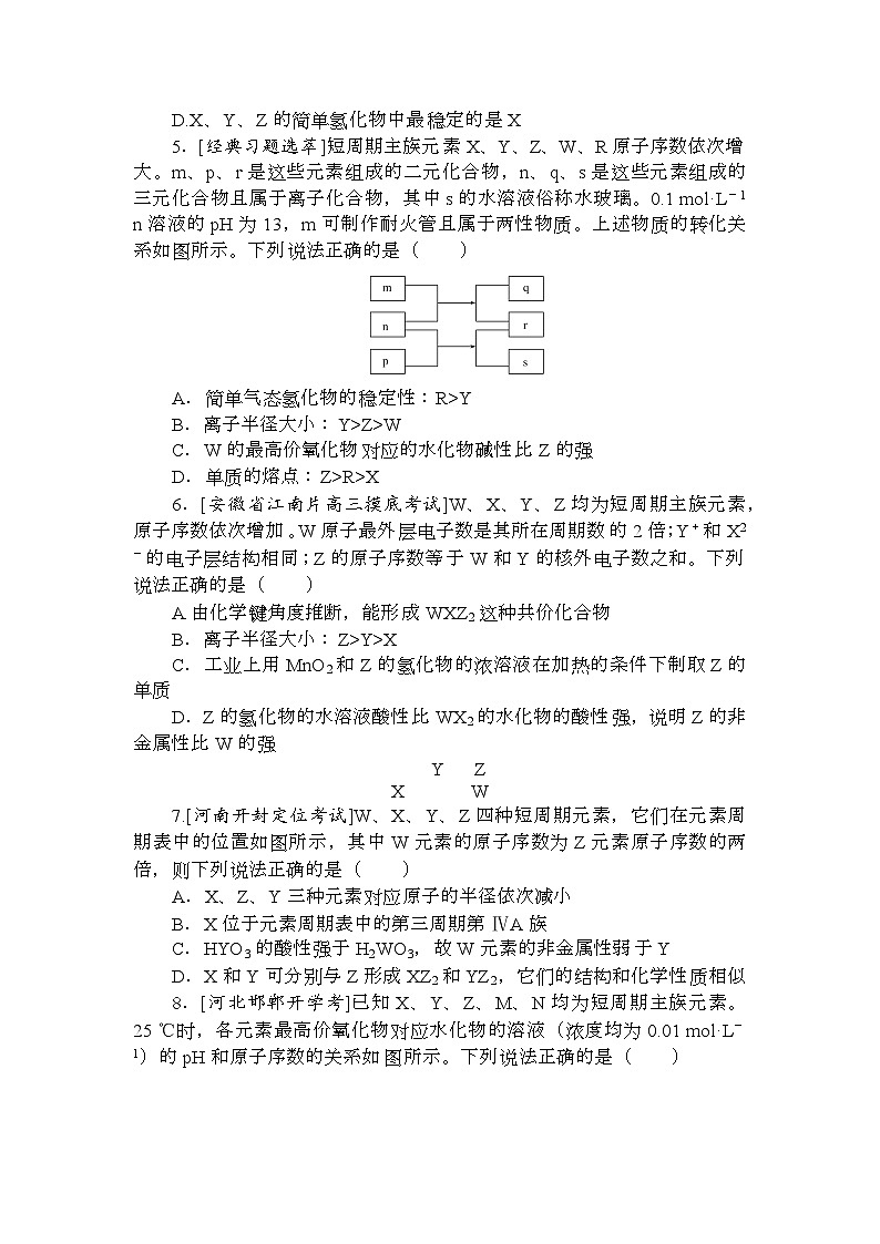 高考化学《微专题 小练习》统考版 专练 2502