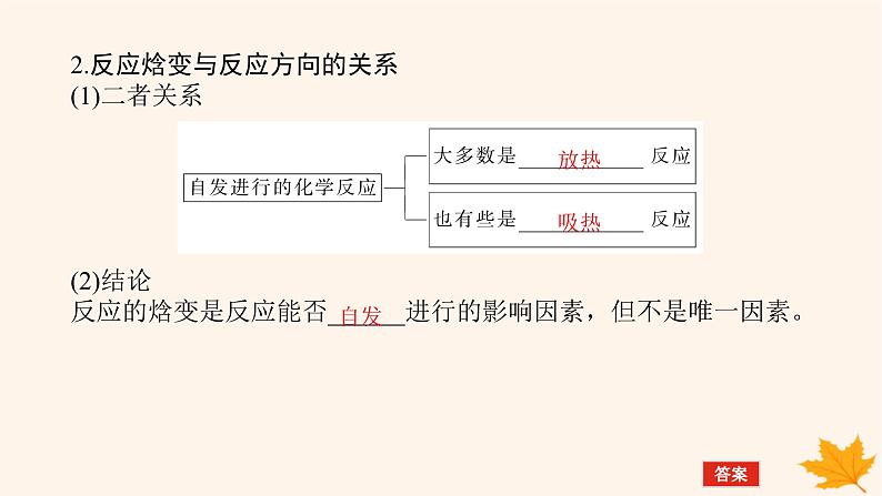 新教材2023版高中化学第2章化学反应的方向限度与速率第1节化学反应的方向课件鲁科版选择性必修107