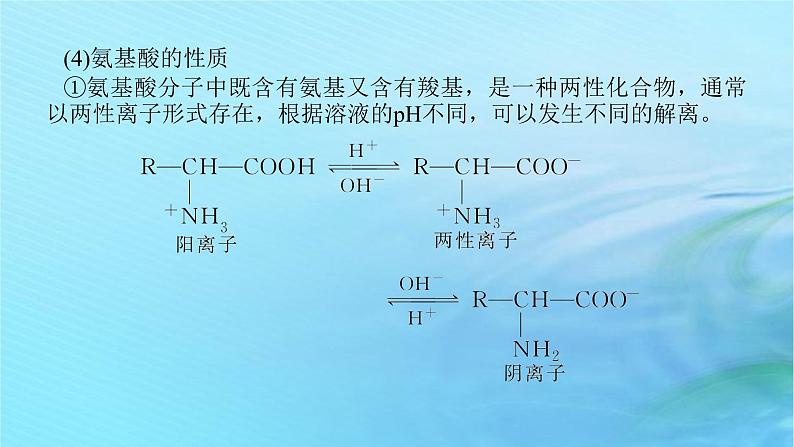 新教材2023版高中化学第2章官能团与有机化学反应烃的衍生物第4节羧酸氨基酸和蛋白质第2课时氨基酸和蛋白质课件鲁科版选择性必修307