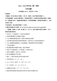 河北省邢台市部分重点高中2023-2024学年高二上学期1月期末化学试卷（Word版附解析）