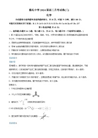 湖南省长沙市雅礼中学2023-2024学年高三上学期月考化学试题（三）（Word版附解析）