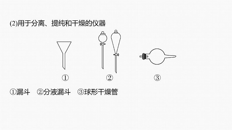 专题七　选择题专攻　1.常用仪器的识别及基本操作 课件-2024年高考化学二轮复习第4页