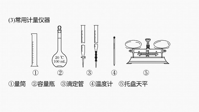 专题七　选择题专攻　1.常用仪器的识别及基本操作 课件-2024年高考化学二轮复习第5页