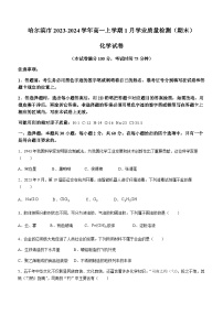 黑龙江省哈尔滨市2023-2024学年高一上学期1月学业质量检测（期末）化学试卷含答案