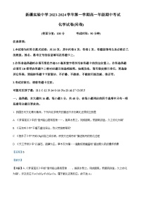 新疆乌鲁木齐市新疆实验中学2023-2024学年高一上学期期中化学试题含答案