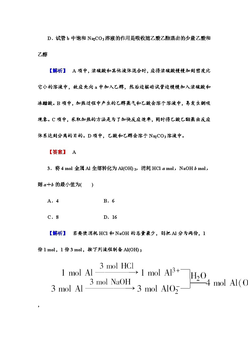 2022年高三化学寒假课时作业：06物质的制备 第2课时（含答案）第2页