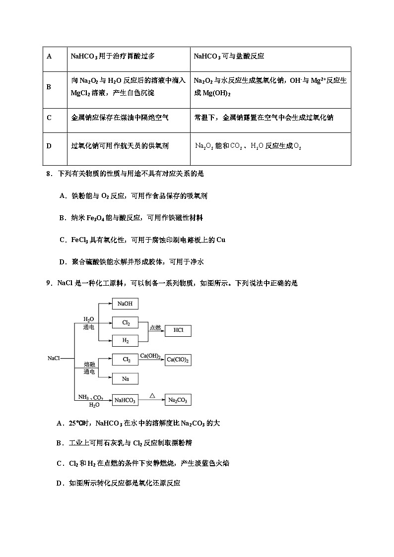 广东省清远市五校2023-2024学年高一上学期12月联考化学试题含答案03