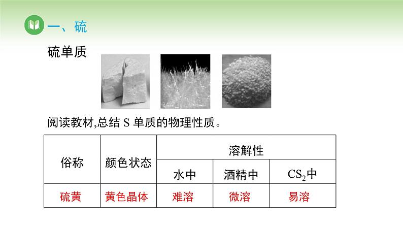 人教版高中化学必修二课件 第五章 第一节 第一课时 硫和二氧化硫（课件）04