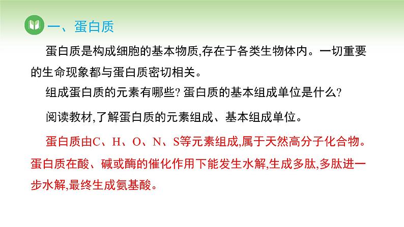 人教版高中化学必修二课件 第七章 第四节 第二课时 蛋白质 油脂（课件）第3页
