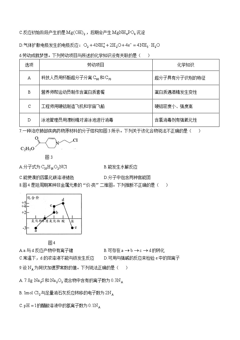 广东省大湾区2024届高三上学期联合模拟考试（一）化学03
