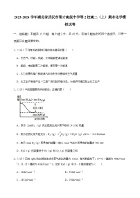 2023-2024学年湖北省武汉市育才高级中学等2校高二（上）期末化学模拟试卷含答案