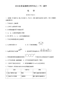 北京市首都师大附中2022-2023学年高二下学期期中化学试题含答案