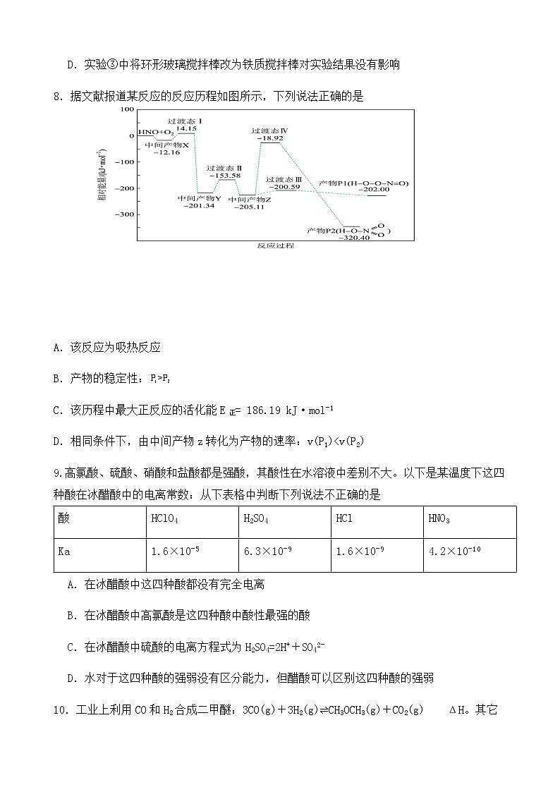 广东省清远市阳山县南阳中学2023-2024学年高二上学期第二次月考（期中）化学试题含答案03
