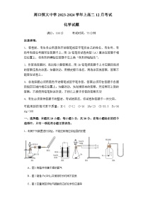 河南省周口市川汇区周口恒大中学2023-2024学年高二上学期12月月考化学试题含答案