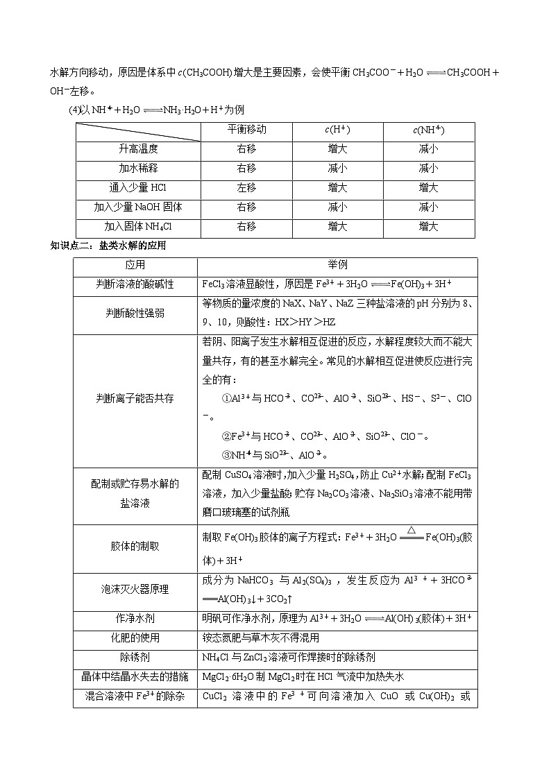 3.3 盐类的水解（第2课时 盐类的水解的影响及应用）-高二化学同步备课导与练（人教版选择性必修1）02