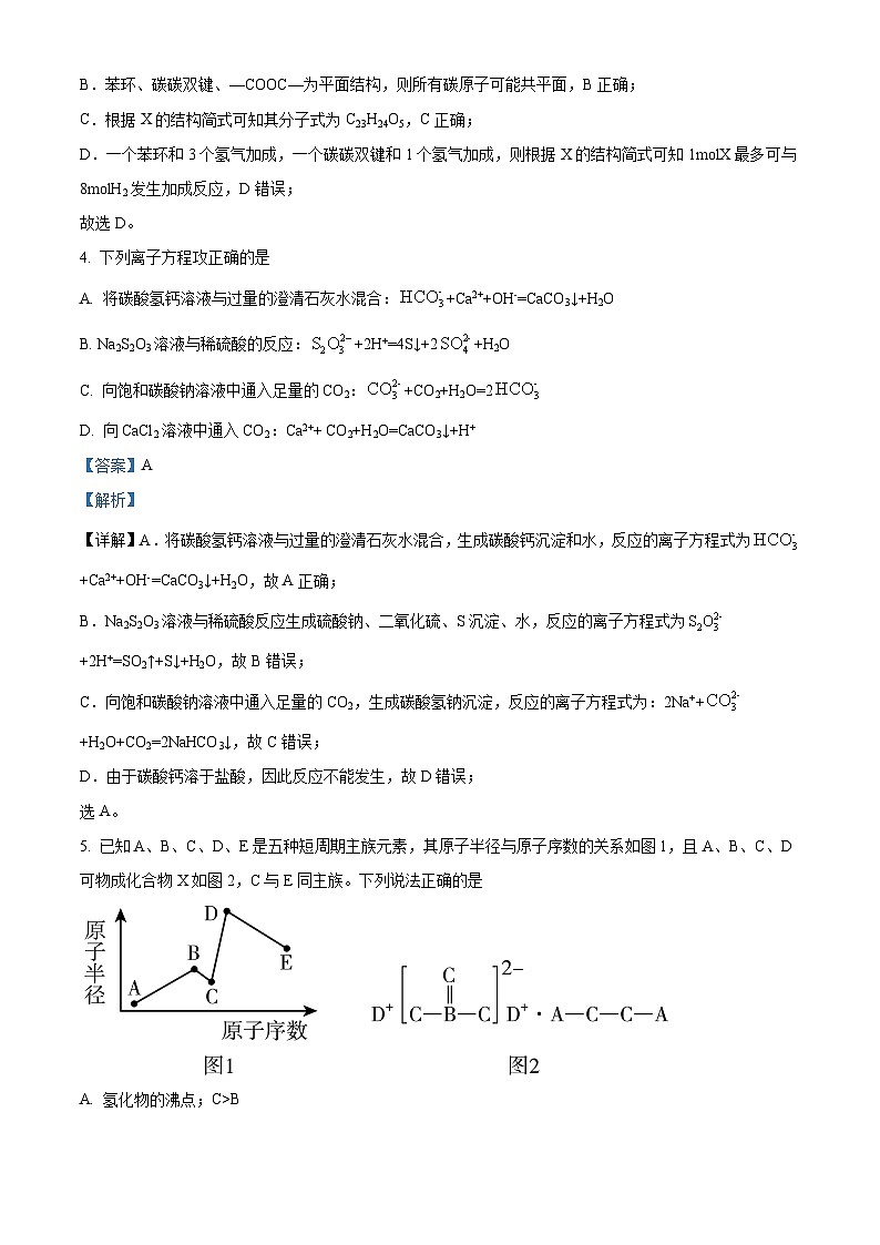 四川省绵阳市绵阳中学2023届高三一诊模拟考试化学试题（Word版附解析）03